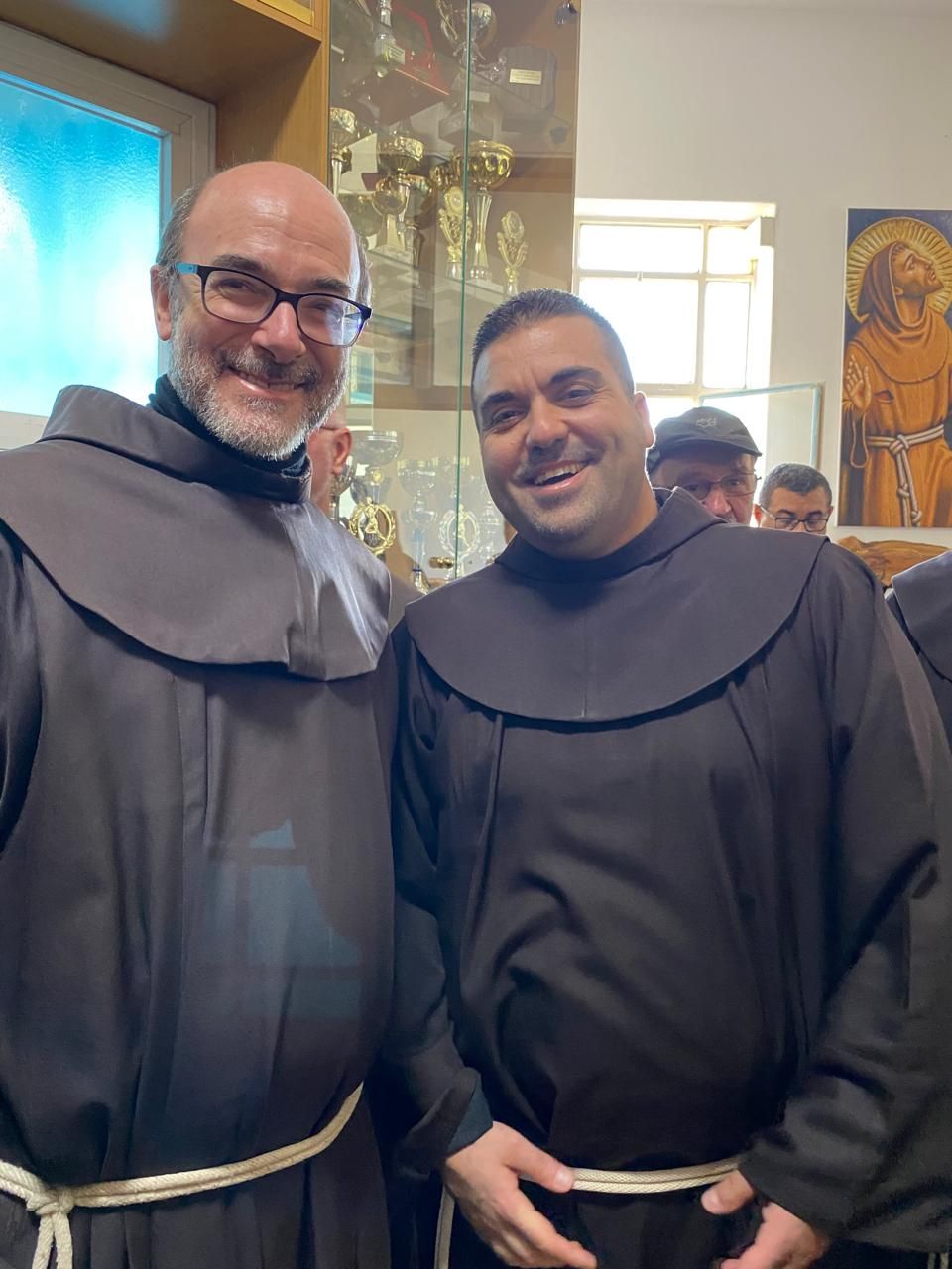Los Comisarios de Tierra Santa visitan el colegio franciscano de Belén